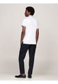 Polo Blanco De Corte Slim Con Ribetes Tommy Hilfiger de Tommy Hilfiger