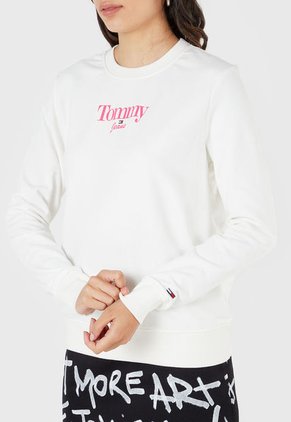 Buzo Marfil-Fucsia Tommy Jeans