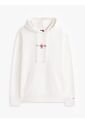 Hoodie Blanco Con Capota Signature De Felpa Tommy Jeans de Tommy Hilfiger
