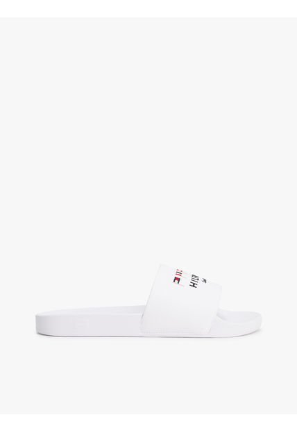 Sandalias Blanco De Piscina Con Logo Bordado Tommy Hilfiger