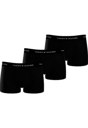 Pack Negro De 3 Bóxer Trunk Essential Tommy Hilfiger