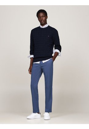 Pantalón Azul Chino Denton Con Pierna Recta Tommy Hilfiger