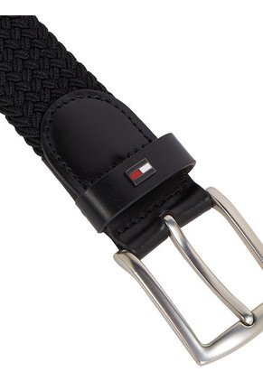 Cinturón Denton Textil Trenzado Hombre Negro Tommy Hilfiger