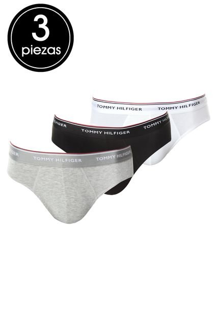 Trío Pantaloncillos Negro-Gris-Blanco Tommy Hilfiger