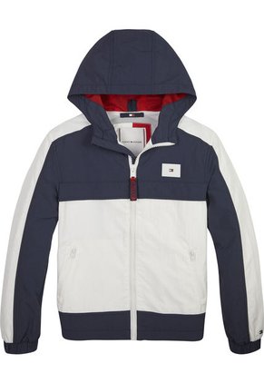 Cortavientos Azul Para Niño Oscura Color Block Con Diseño De Chicago Tommy Hilfiger