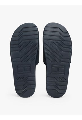 Sandalias Azul Con Logo Texturizado Tommy Hilfiger