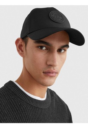 Gorra Signature En Tejido Reciclado Con Logo Negro Tommy Hilfiger