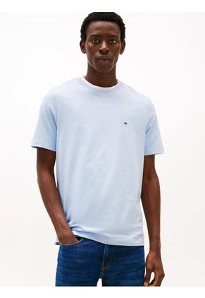 Camiseta Celeste De Cuello Redondo Tommy Hilfiger
