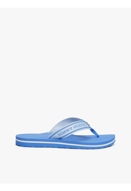 Sandalias Azul Con Inscripción Tonal En Tiras Tommy Hilfiger