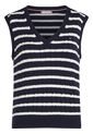 Chaleco Azul Oscuro De Punto De Algodón De Rayas Tommy Hilfiger de Tommy Hilfiger