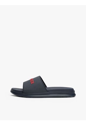 Sandalias Azul Con Logo Texturizado Tommy Hilfiger