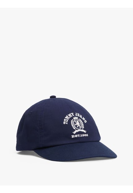 Gorra Azul De Béisbol Con Escudo Bordado Tommy Hilfiger