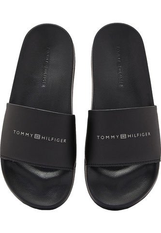 Chancleta Para Piscina Con Monograma Th Mujer Negro Tommy Hilfiger Tommy Hilfiger