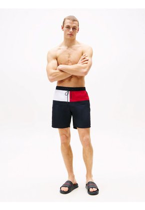 Sandalias Azul Con Logo Texturizado Tommy Hilfiger