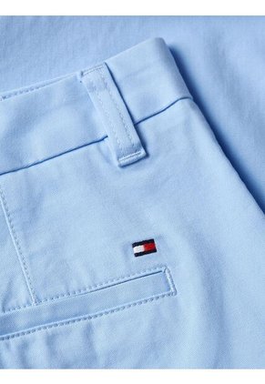 Bermudas Celeste De 9 De Corte Slim Tommy Hilfiger