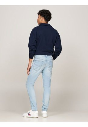 Jeans Azul Simon Ceñidos Con Efecto Desteñido Tommy Jeans