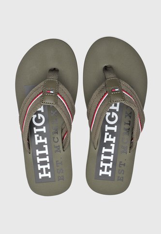 Sandalias Flip Flop TOMMY HILFIGER Verde Militar Tommy Hilfiger