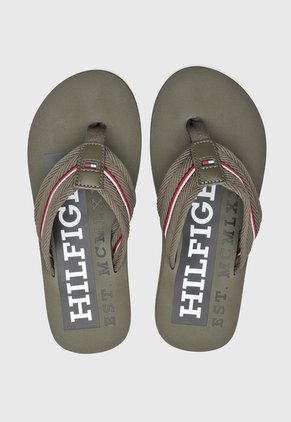 Sandalias Flip Flop TOMMY HILFIGER Verde Militar