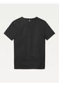 Camiseta Negra Cuello V En Algodón Orgánico Para Niño Tommy Hilfiger de Tommy Hilfiger