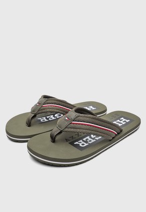 Sandalias Flip Flop TOMMY HILFIGER Verde Militar