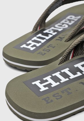 Sandalias Flip Flop TOMMY HILFIGER Verde Militar