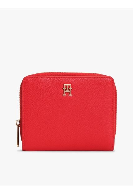 Billetera Roja Hilfiger Icon Con Cremallera Tommy Hilfiger