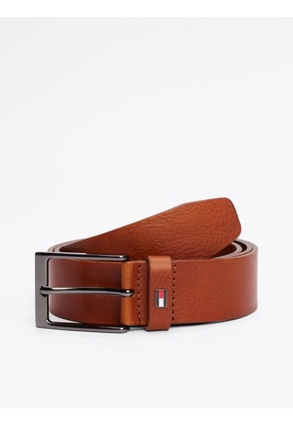 Cinturón Marrón De Cuero Tonal Tommy Hilfiger