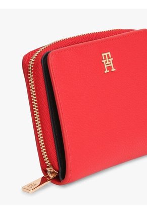 Billetera Roja Hilfiger Icon Con Cremallera Tommy Hilfiger