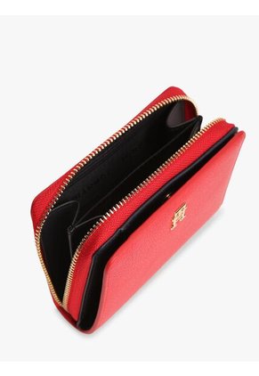 Billetera Roja Hilfiger Icon Con Cremallera Tommy Hilfiger