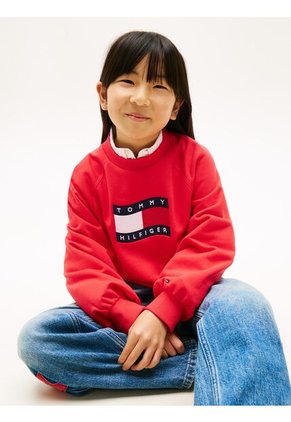 Saco Rojo Amplio Con Bajo Elástico Tommy Hilfiger