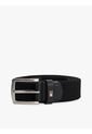 Cinturón Negro Texturizado Con Hebilla Cuadrada Tommy Hilfiger de Tommy Hilfiger