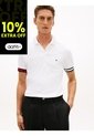 Polo Blanco Slim Con Manga Corta Tommy Hilfiger de Tommy Hilfiger