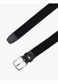 Cinturón Negro Texturizado Con Hebilla Cuadrada Tommy Hilfiger de Tommy Hilfiger