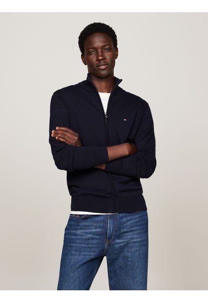 Saco Azul De Cuello Perkins Con Cremallera Tommy Hilfiger
