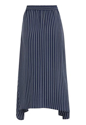 Falda Midi Con Diseño De Rayas Mujer Blanco Tommy Hilfiger