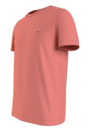 Camiseta De Corte Regular En Algodón Hombre Rosa Tommy Hilfiger