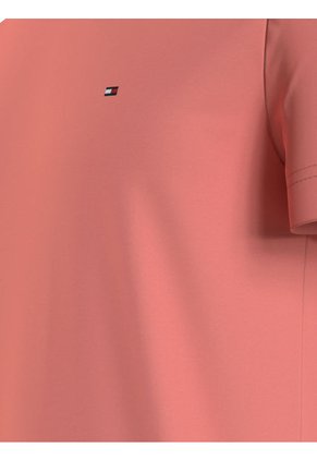 Camiseta De Corte Regular En Algodón Hombre Rosa Tommy Hilfiger