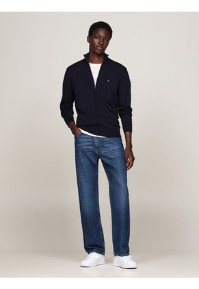 Saco Azul De Cuello Perkins Con Cremallera Tommy Hilfiger