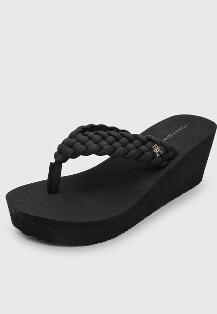 Sandalias Plataforma TOMMY HILFIGER Braided Summer Negro