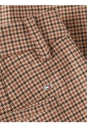 Pantalón Chocolate De Cuadros Recto Y Slim Tommy Hilfiger