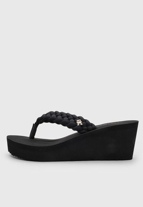 Sandalias Plataforma TOMMY HILFIGER Braided Summer Negro