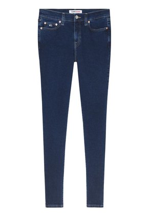 Jeans Nora Ceñidos De Talle Medio Con Efecto Desteñido Mujer Azul Tommy Hilfiger