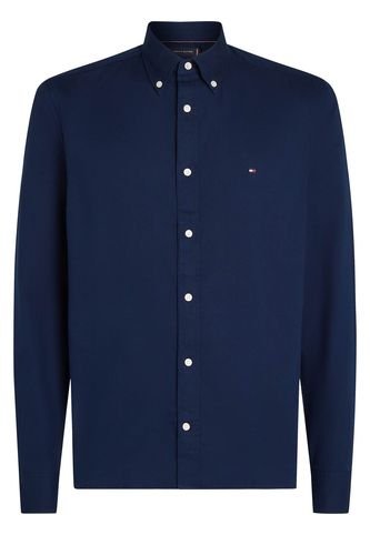 Camisa Azul TH Flex De Corte Slim Tommy Hilfiger Tommy Hilfiger