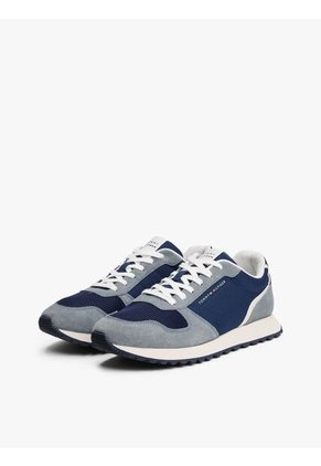 Tenis Azul Con Logo Tommy Hilfiger
