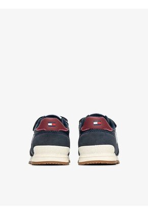 Tenis Azul De Corte Bajo Con Cierre De Velcro Tommy Hilfiger