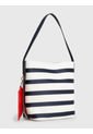Bolso Bombonera Iconic De Rayas Marineras Mujer  Tommy Hilfiger de Tommy Hilfiger