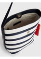 Bolso Bombonera Iconic De Rayas Marineras Mujer  Tommy Hilfiger de Tommy Hilfiger