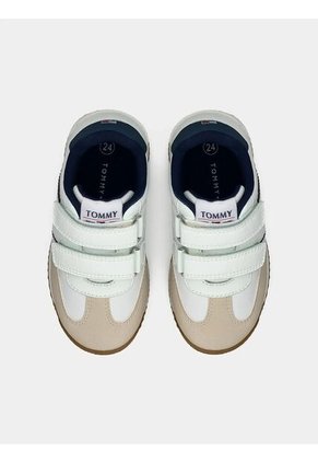 Tenis Multicolor De Corte Bajo Con Cierre De Velcro Tommy Hilfiger