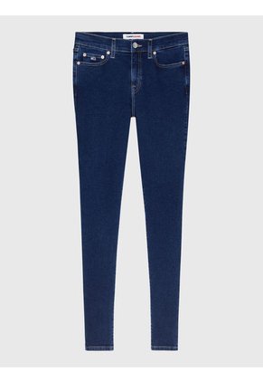 Jeans Nora Ceñidos De Talle Medio Con Efecto Desteñido Mujer Azul Tommy Hilfiger