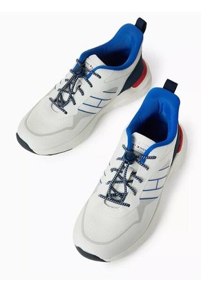 Tenis Blanco Con Diseño De Corte Bajo Tommy Hilfiger